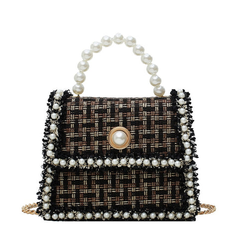 パールツイードミニバッグ