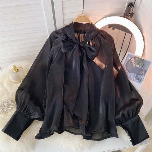 艶リボンブラウス