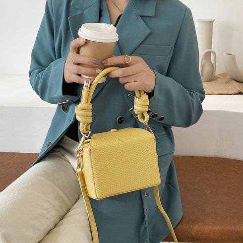 ワンカラーボックスバッグ