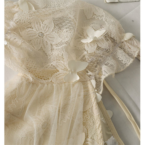 シフォンガーリーリボントップス