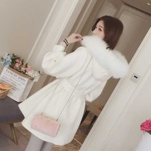 フードファーレディコート