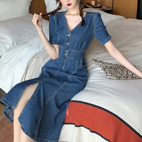 デニムワンピース