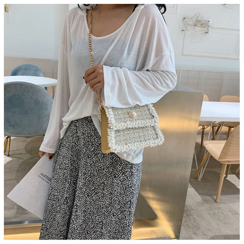 パールツイードミニバッグ