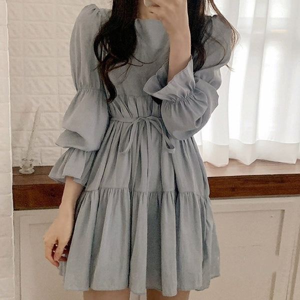 ミニ丈ふわワンピ