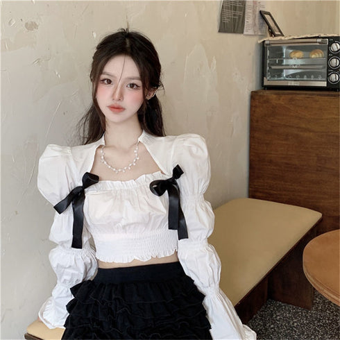 ネックレスデザインガールトップス