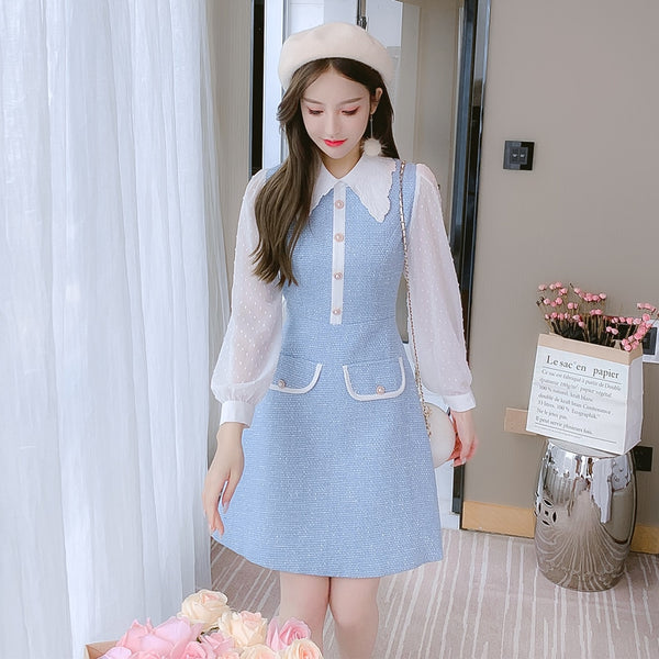 パステルカラードッキングワンピ