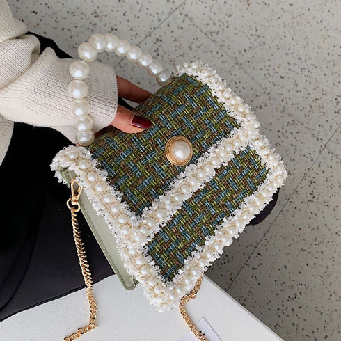 パールツイードミニバッグ