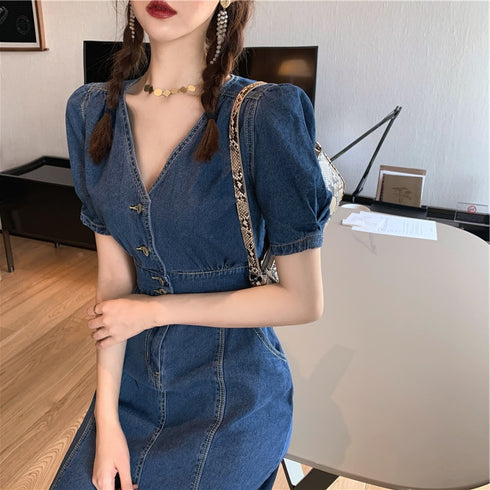 デニムワンピース