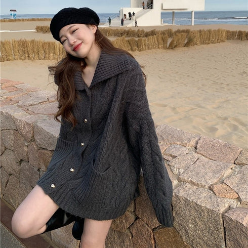 ナチュラルニットカーディガン