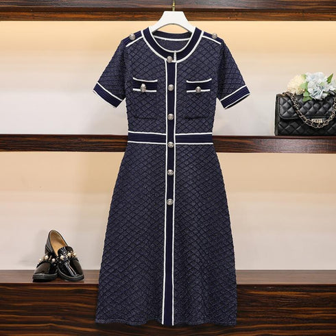 レディバイカラーワンピース