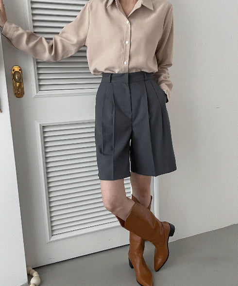 ベーシック南方スリムブラウス