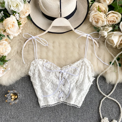 編み上げレースキャミソール