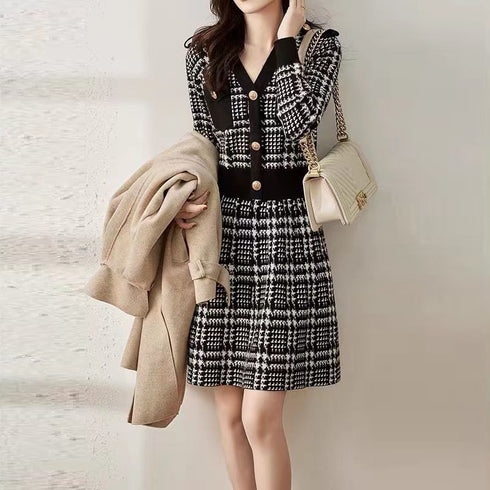 総柄レディワンピース