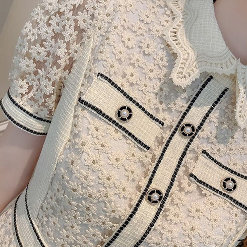 フラワーレースワンピース