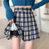 レトロチェックプリーツスカート