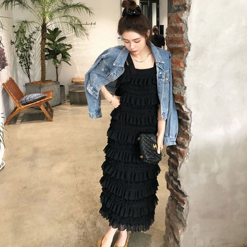 フリルサマーロングワンピース