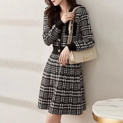 総柄レディワンピース