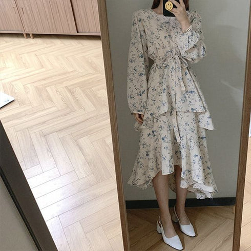 ガーリーダブルフリルワンピース