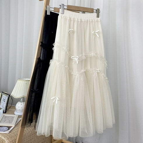 プチリボンチュールスカート