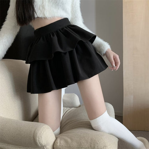 2段フリルふわスカート