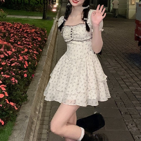 バックオープンリボンワンピース