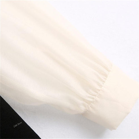 モノトーンドールリボンワンピ