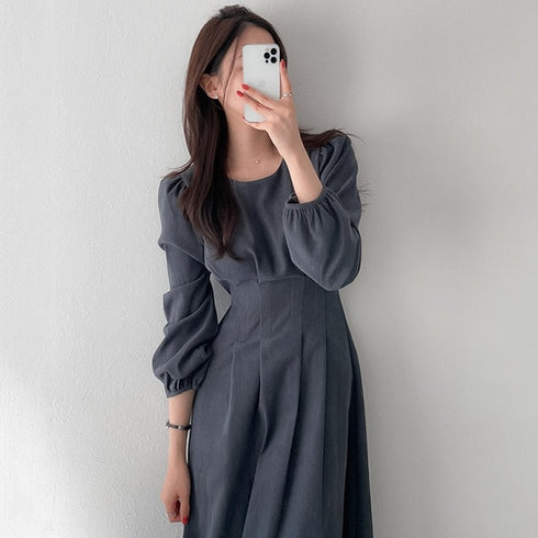 ウエストマークシンプルワンピ