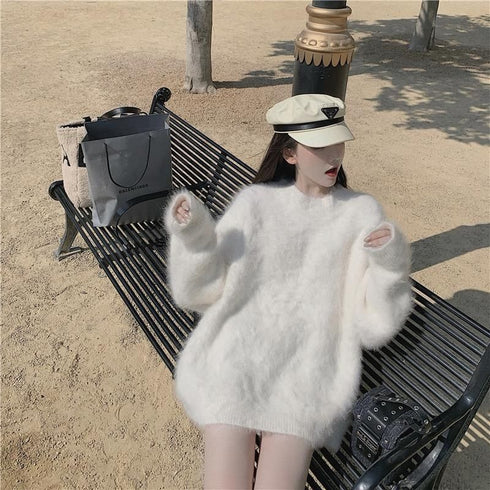 ふわふわオーバーニット