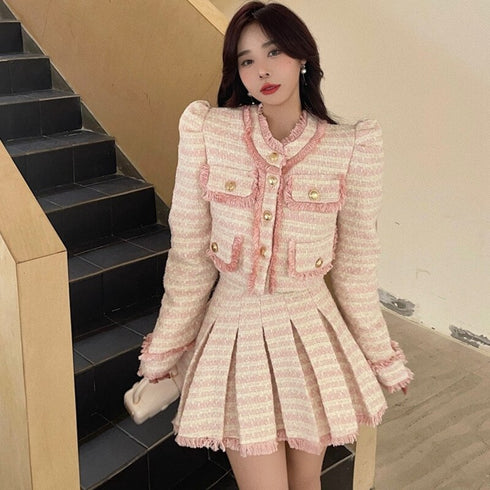 ツイードパステルアイドルセットアップ