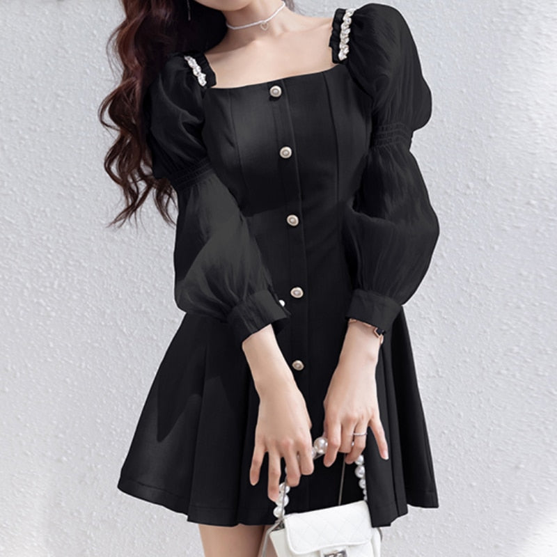 シアースリーブプリーツワンピ – IINNO