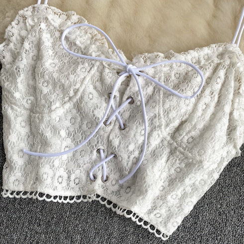 編み上げレースキャミソール