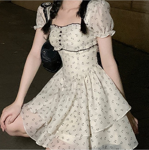 バックオープンリボンワンピース