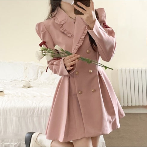 フリルトレンチミニワンピース