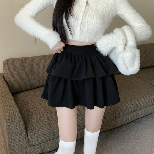 2段フリルふわスカート