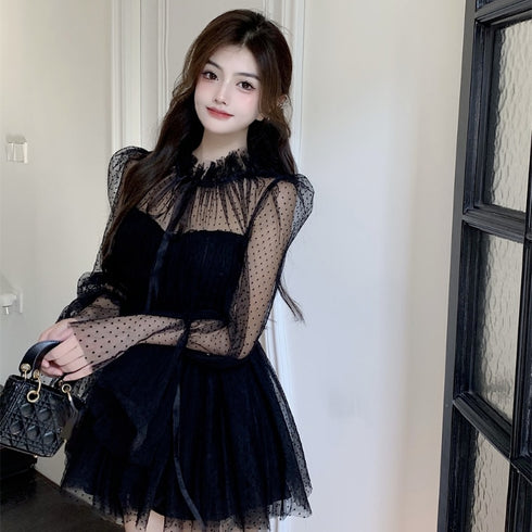 ふわふわシフォンフェアリーワンピース