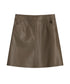 フォックスレザーラウンドスカート(モカ)