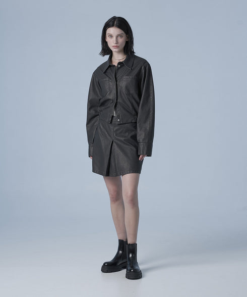 ウォッシャブルダブルポケットクロップブルー品種(黒)