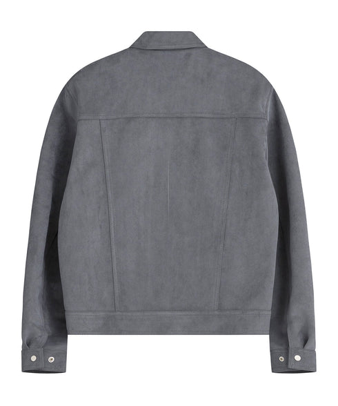標準的なスエードトラッカージャケット(灰色)