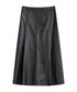 ダブルラインポイントレザーロングスカート