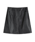 フォックスレザーラウンドスカート(黒)