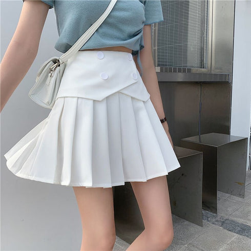 ダブルボタンフレンチスカート