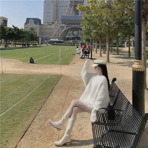 ふわふわオーバーニット