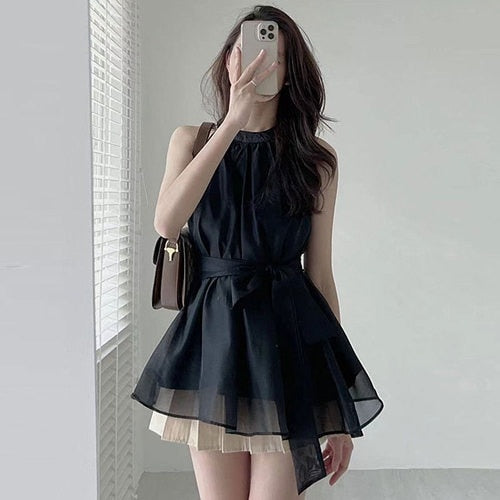 ノースリーブチュールトップス