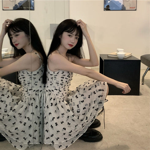 リボンワンピースボレロセット