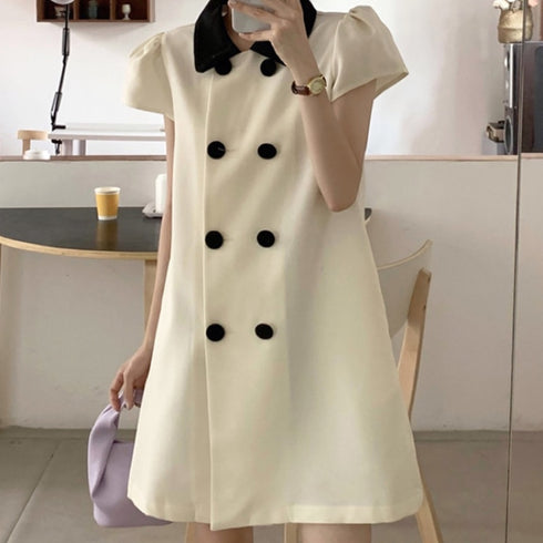 レトロコートデザインワンピース