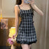 ブラックチェックワンピセット