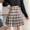 レトロチェックプリーツスカート