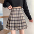 レトロチェックプリーツスカート