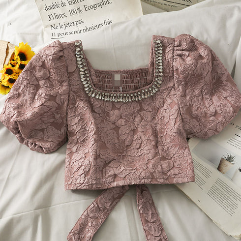 ジュエリーショートトップス