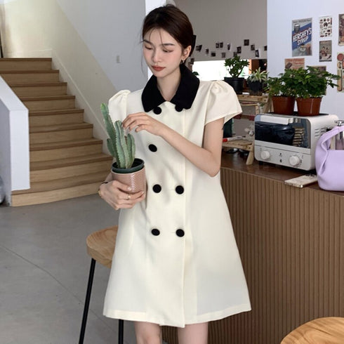 レトロコートデザインワンピース